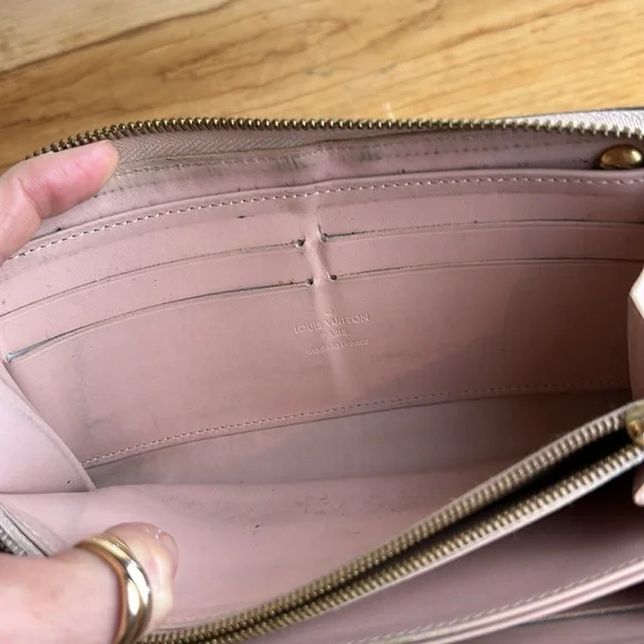 Louis Vuitton Clutch Purse With Chain Citrine Leather - Picture 8 of 10